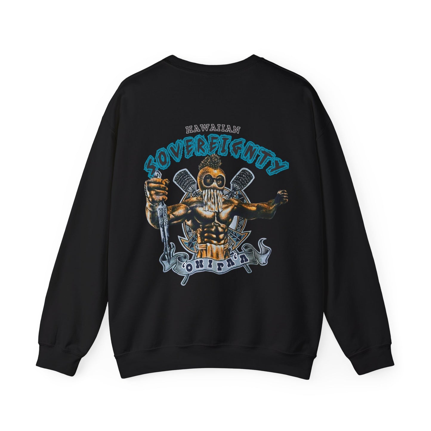 Hawaiian Strength Hawaiian Sovereignty 'Onipa'a Vintage Design 90s New Print Unisex Heavy Blend™ Crewneck Sweatshirt