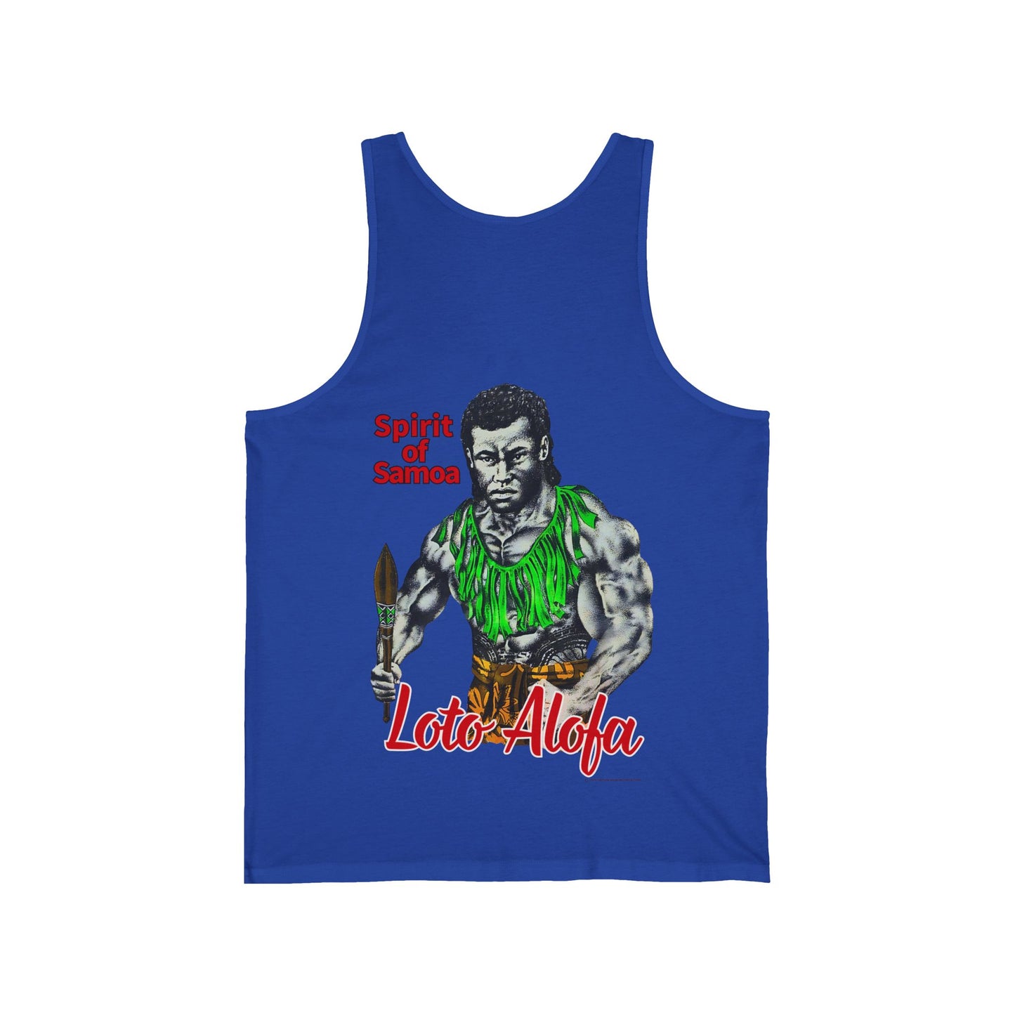 Samoan Strength Spirit of Samoa Loto Alofa Vintage Design 90s New Print Unisex Jersey Tank