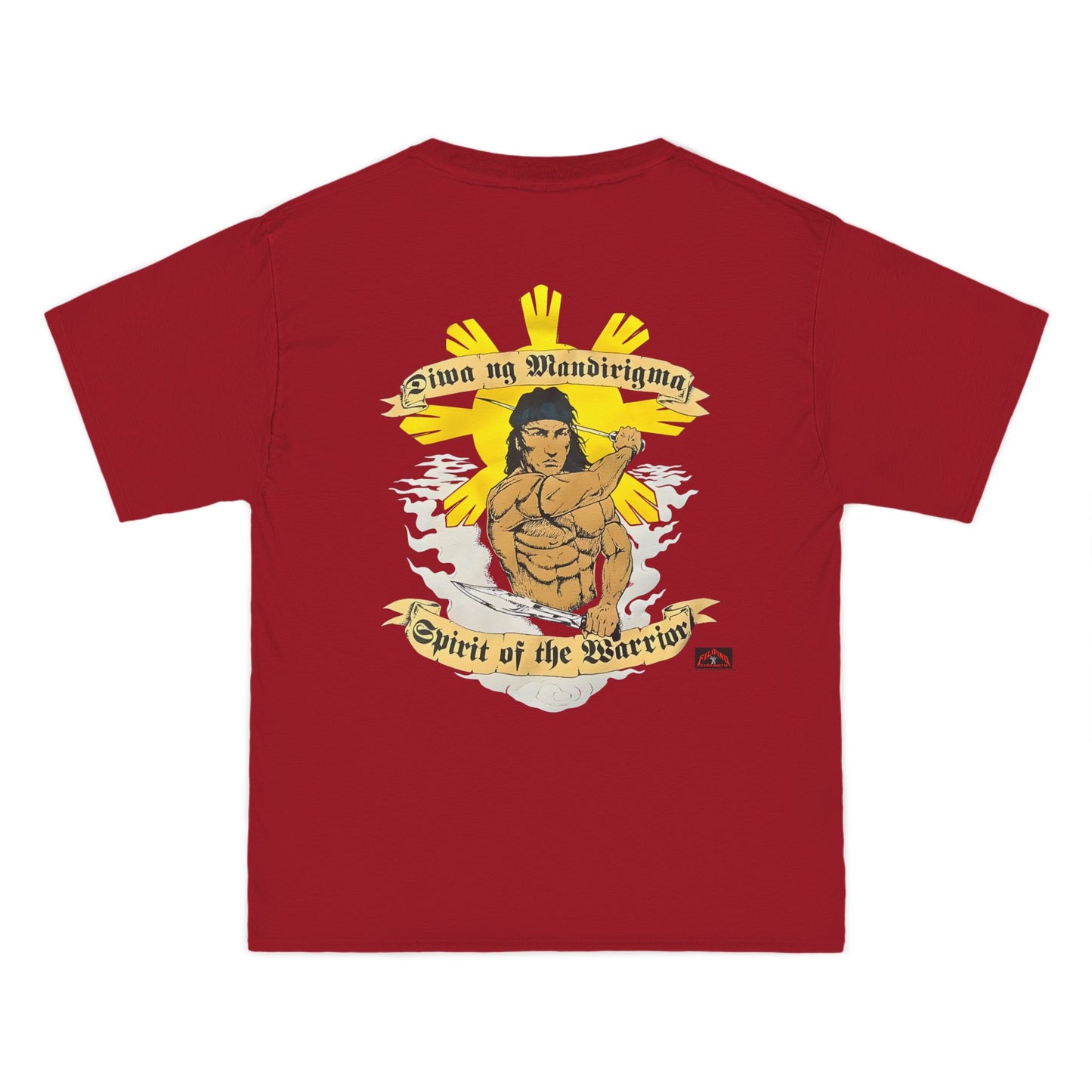 Filipino Strength Spirit of the Warrior Diwa ng Mandirigma Vintage Design 90s New Print Beefy-T®  Short-Sleeve T-Shirt