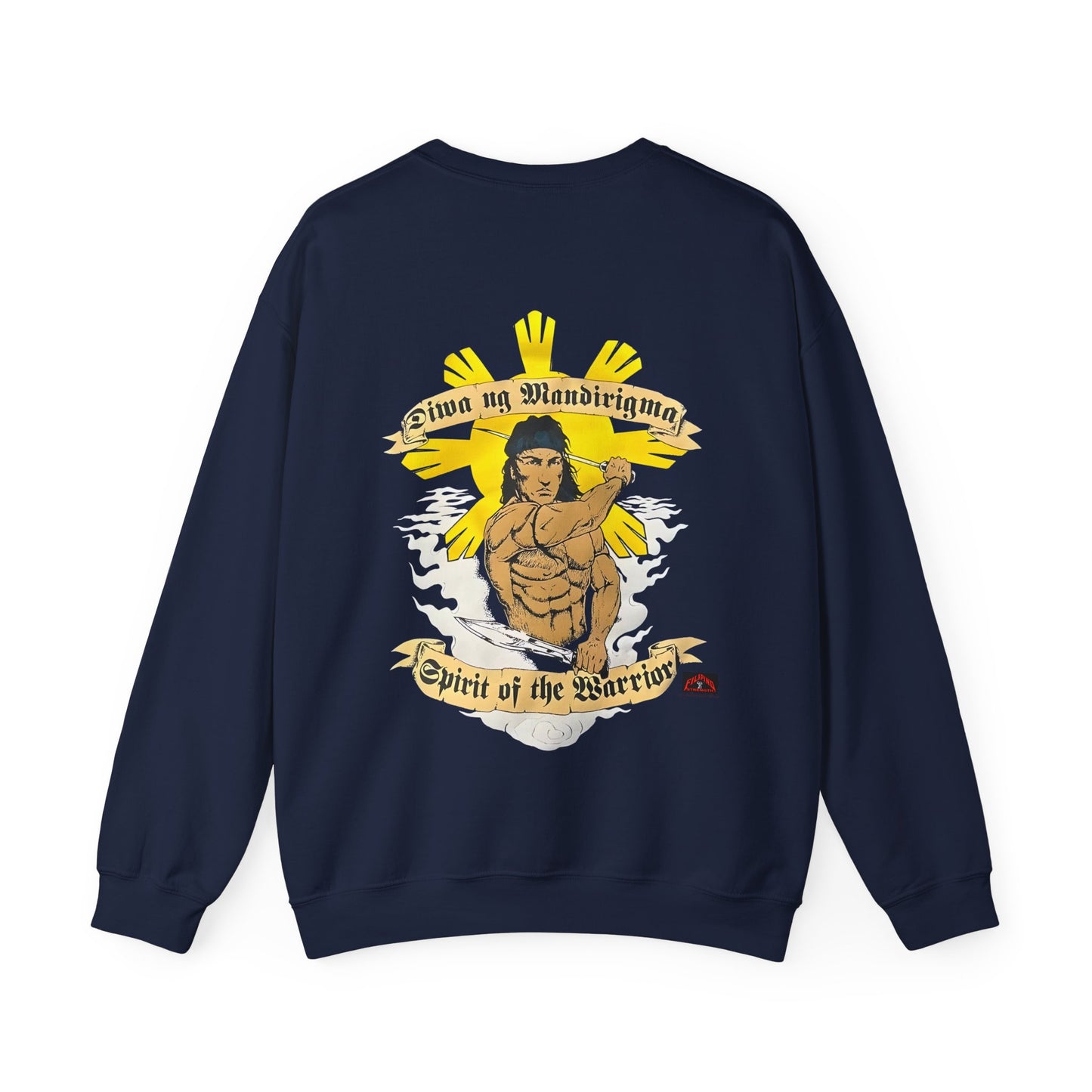 Filipino Strength Spirit of the Warrior Diwa ng Mandirigma Vintage Design 90s New Print Unisex Heavy Blend™ Crewneck Sweatshirt