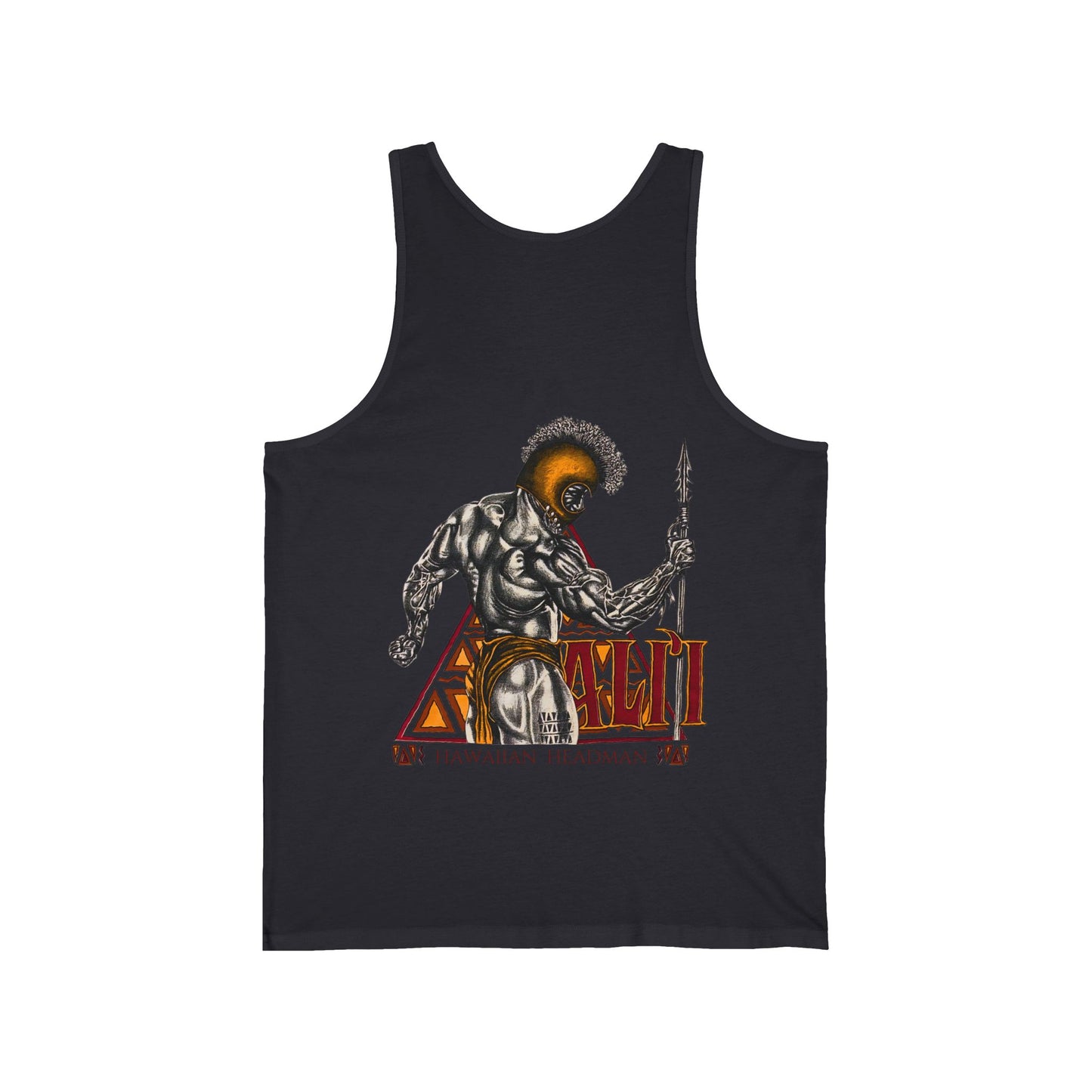 Hawaiian Strength Ali'i Hawaiian Headman Vintage Design 90s New Print Unisex Jersey Tank