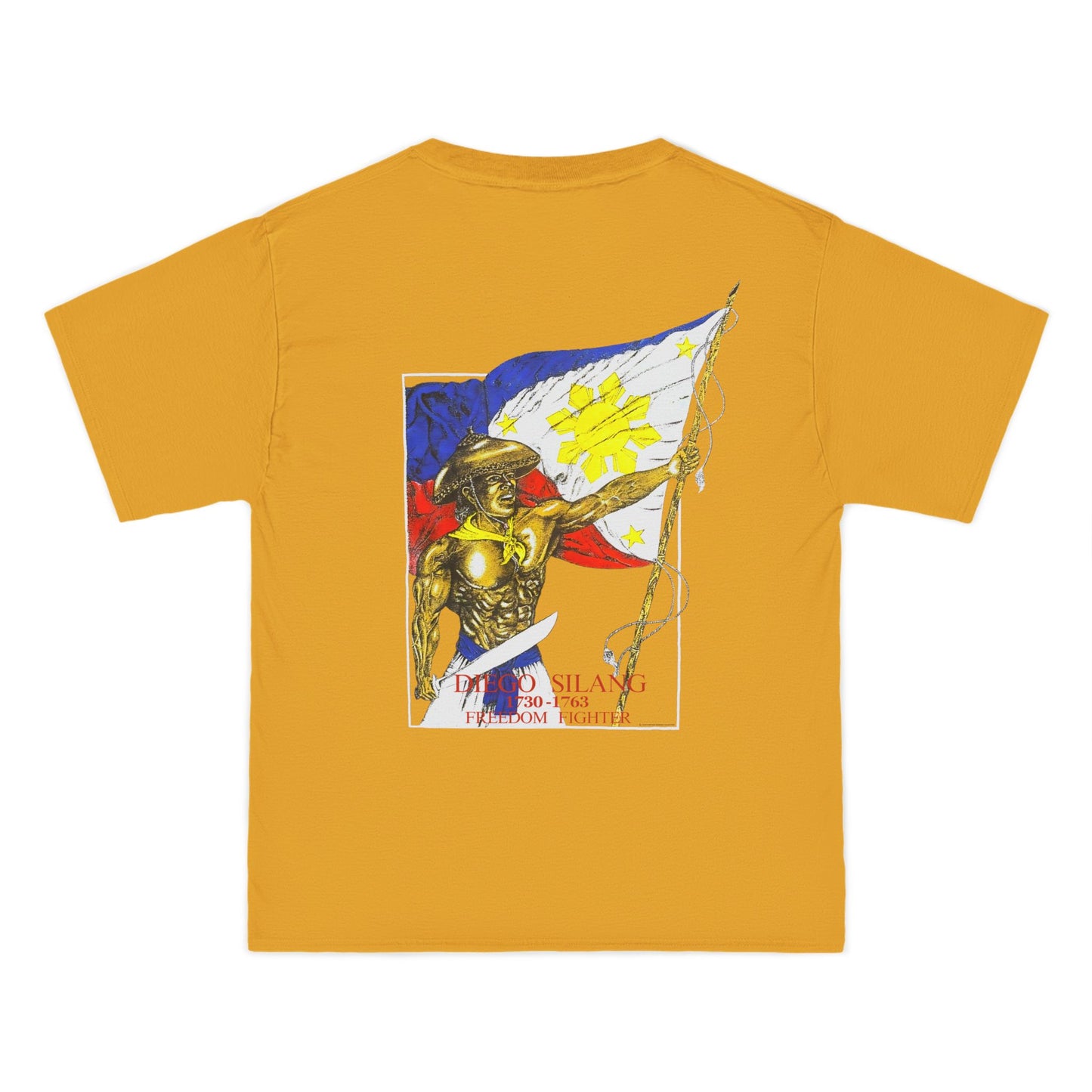 Filipino Strength Diego Silang Freedom Fighter Vintage Design 90s New Print Beefy-T®  Short-Sleeve T-Shirt