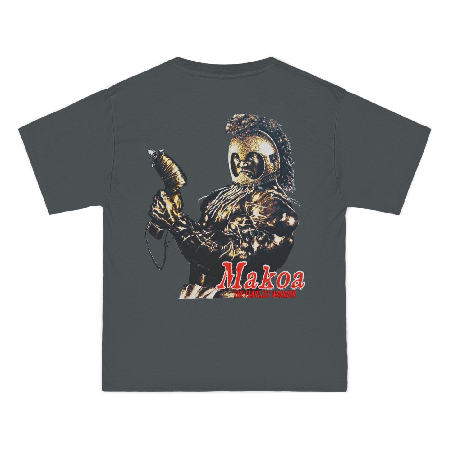 Hawaiian Strength Makoa The Fearless Warrior Vintage Design 90s New Print Beefy-T®  Short-Sleeve T-Shirt