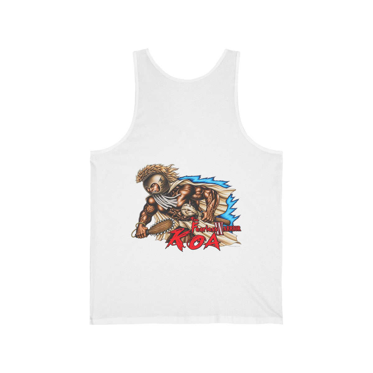 Hawaiian Strength The Fearless Warrior Koa Unisex Jersey Tank