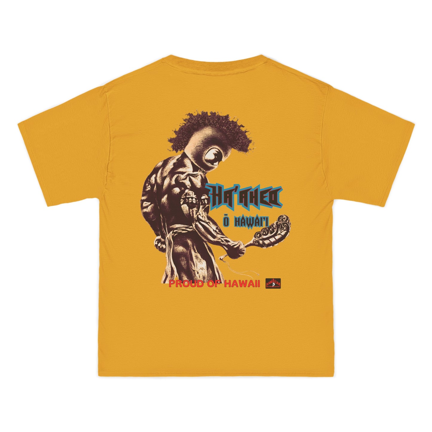 Hawaiian Strength Proud of Hawaii Ha'aheo o Hawai'i Vintage Design 90s New Print Beefy-T®  Short-Sleeve T-Shirt
