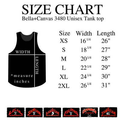 Hawaiian Strength Mana Piha Vintage Design 90s New Print Unisex Jersey Tank