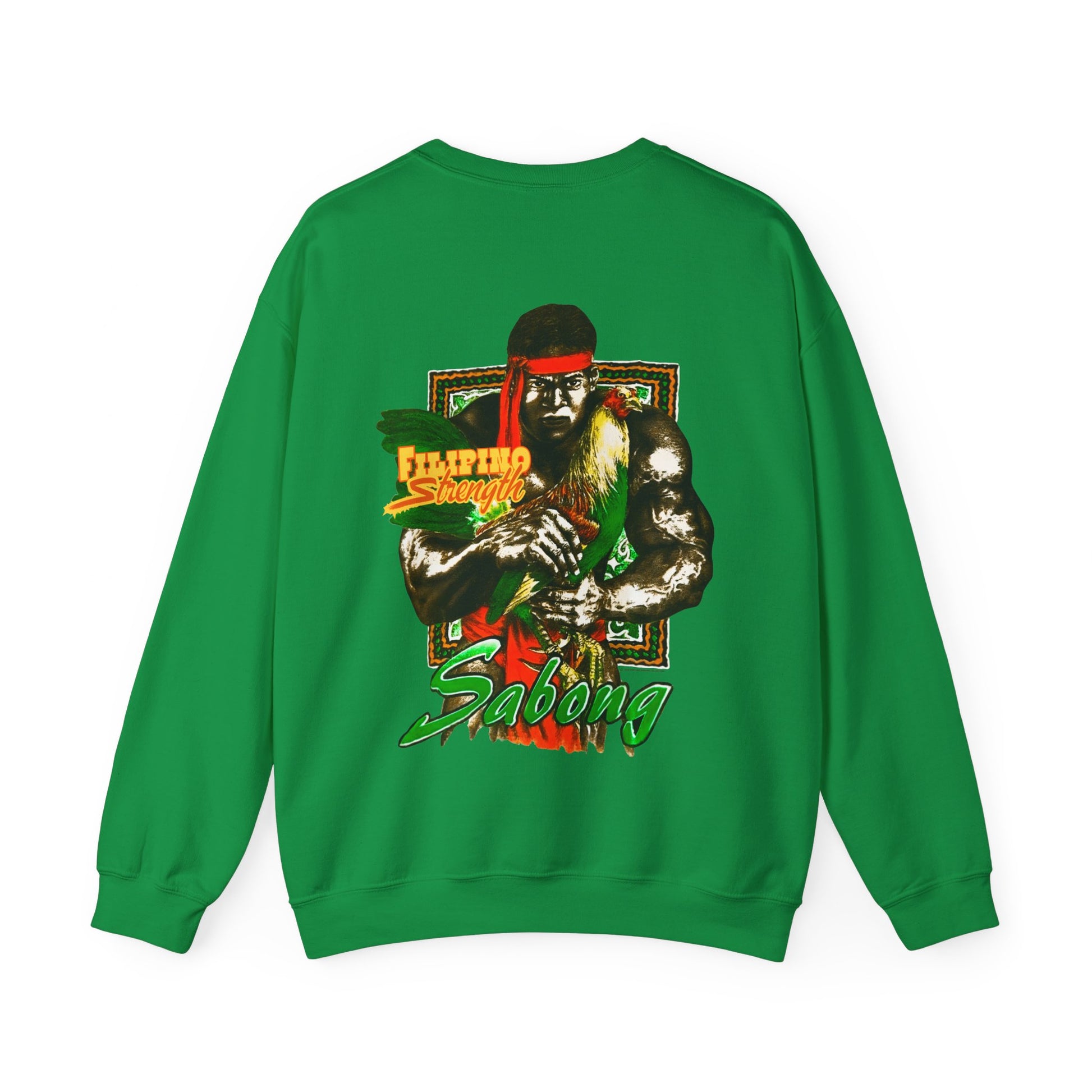 Filipino Strength Sabong sweatshirt with Filipino streetwear design and Filipino shirt designs.
