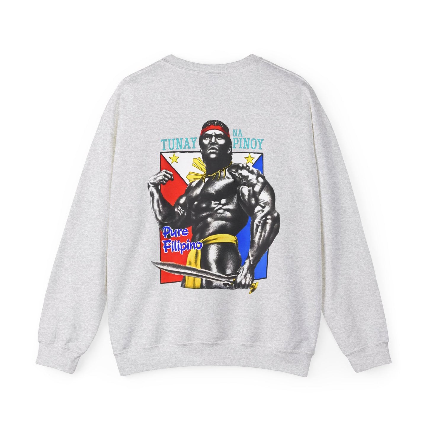  Filipino Strength Sweatshirt with an original 90s Filipino shirt design, a modern Filipino outfit featuring Filipino streetwear style and cultural Filipino clothes.
